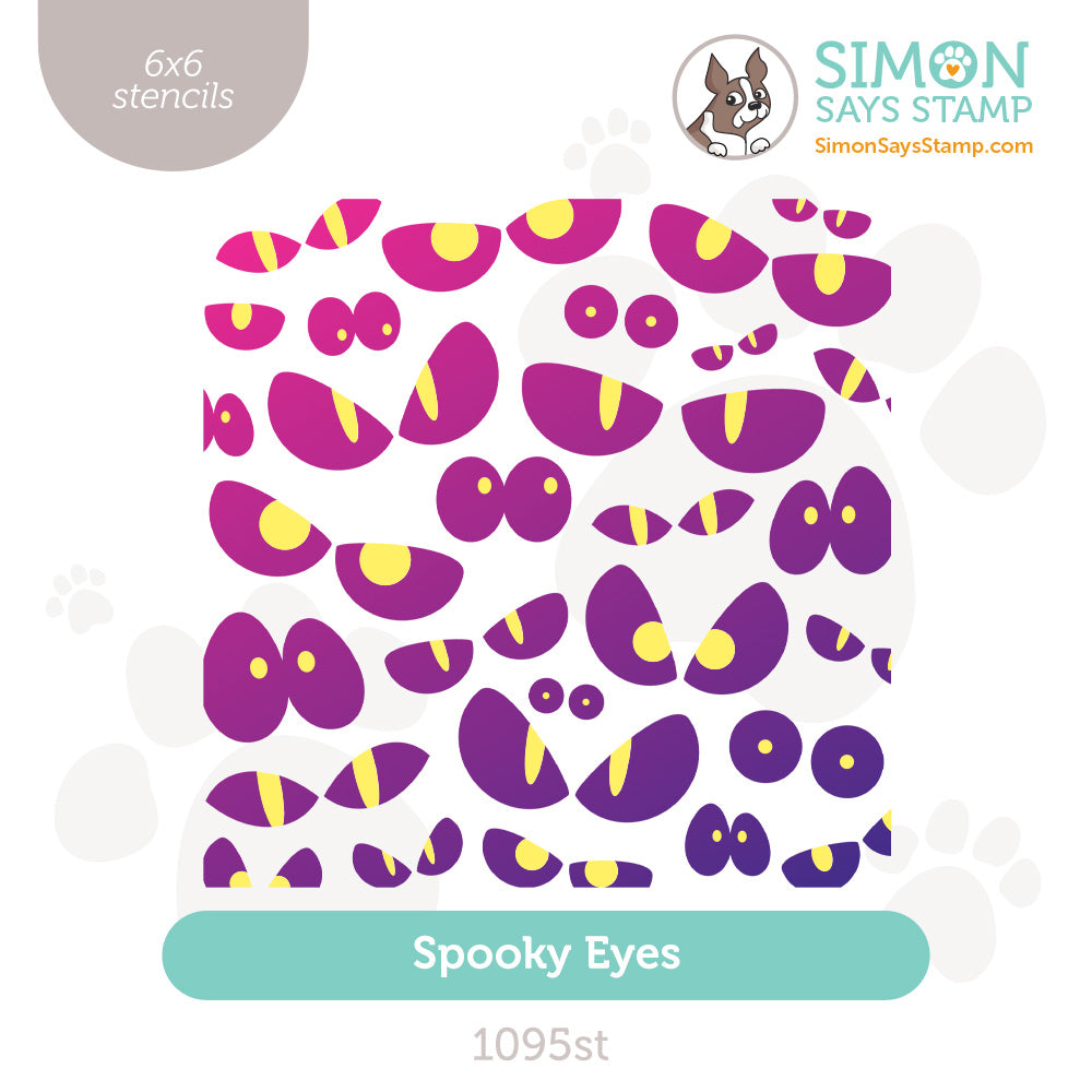 Simon Says Stamp Stencils Spooky Eyes 1095st STAMPtember