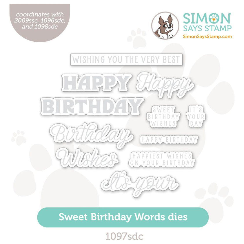 Simon Says Stamp Sweet Birthday Words Wafer Dies 1097sdc Sunny Vibes simon-says-stamp-sweet-birthday-words-wafer-dies-1097sdc-sunny-vibes