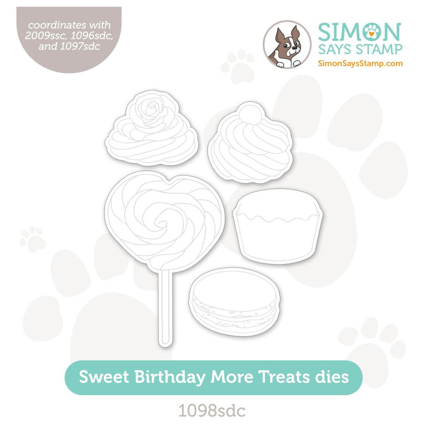 Simon Says Stamp Sweet Birthday More Treats Wafer Dies 1098sdc Sunny V
