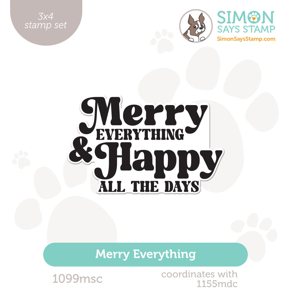 Simon Says Clear Stamps Merry Everything 1099msc Sweet Wishes