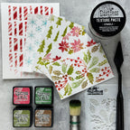 Tim Holtz Distress Mini Ink Pad Festive Berries Ranger TDP39969 Christmas Stencil Project | color-code:ALT01