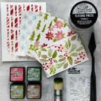 Tim Holtz Distress Texture Paste Sparkle Ranger tsck84495 Christmas Stencil Project | color-code:ALT06