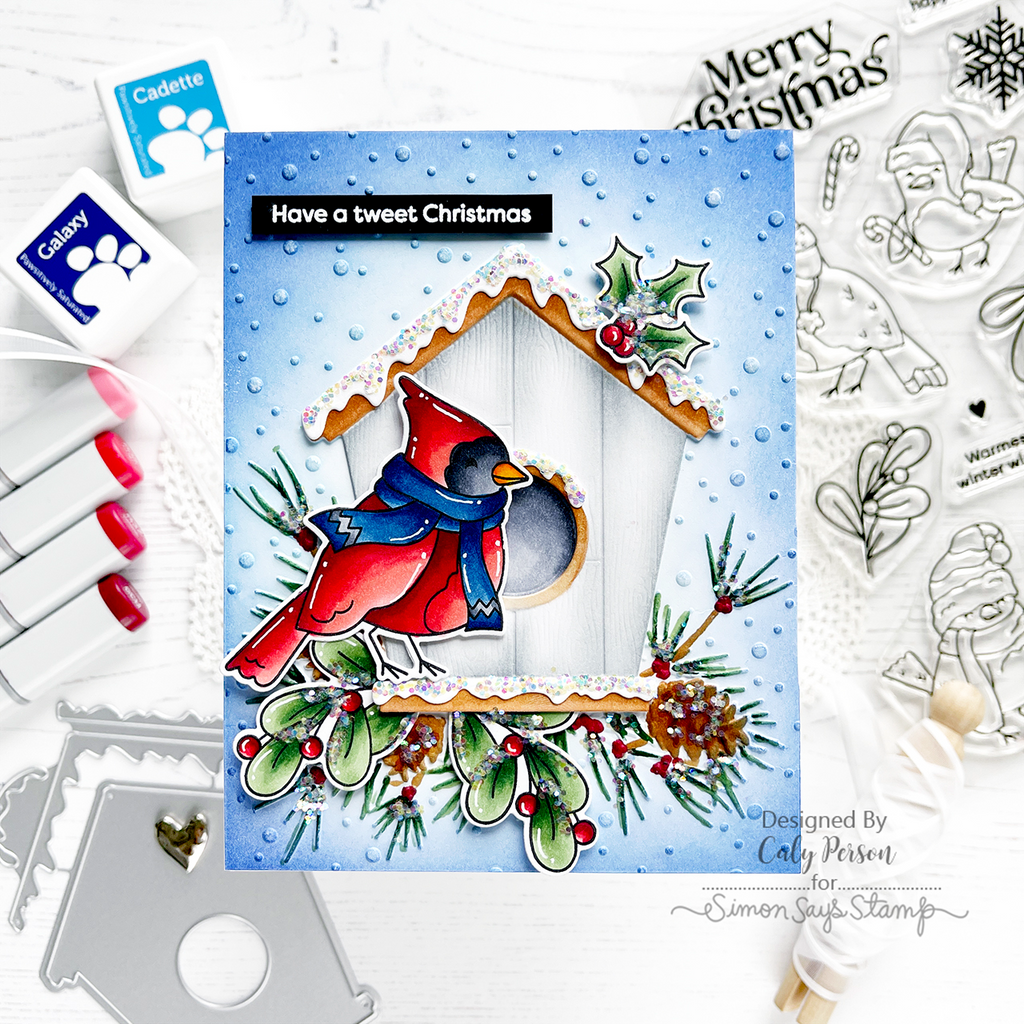 Simon Says Clear Stamps Season's Tweetings sss202764c All The Joy Christmas Card | color-code:ALT06