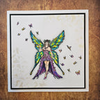 AALL & Create Fairy Queen Of Hearts A6 Clear Stamps 1101 butterflies