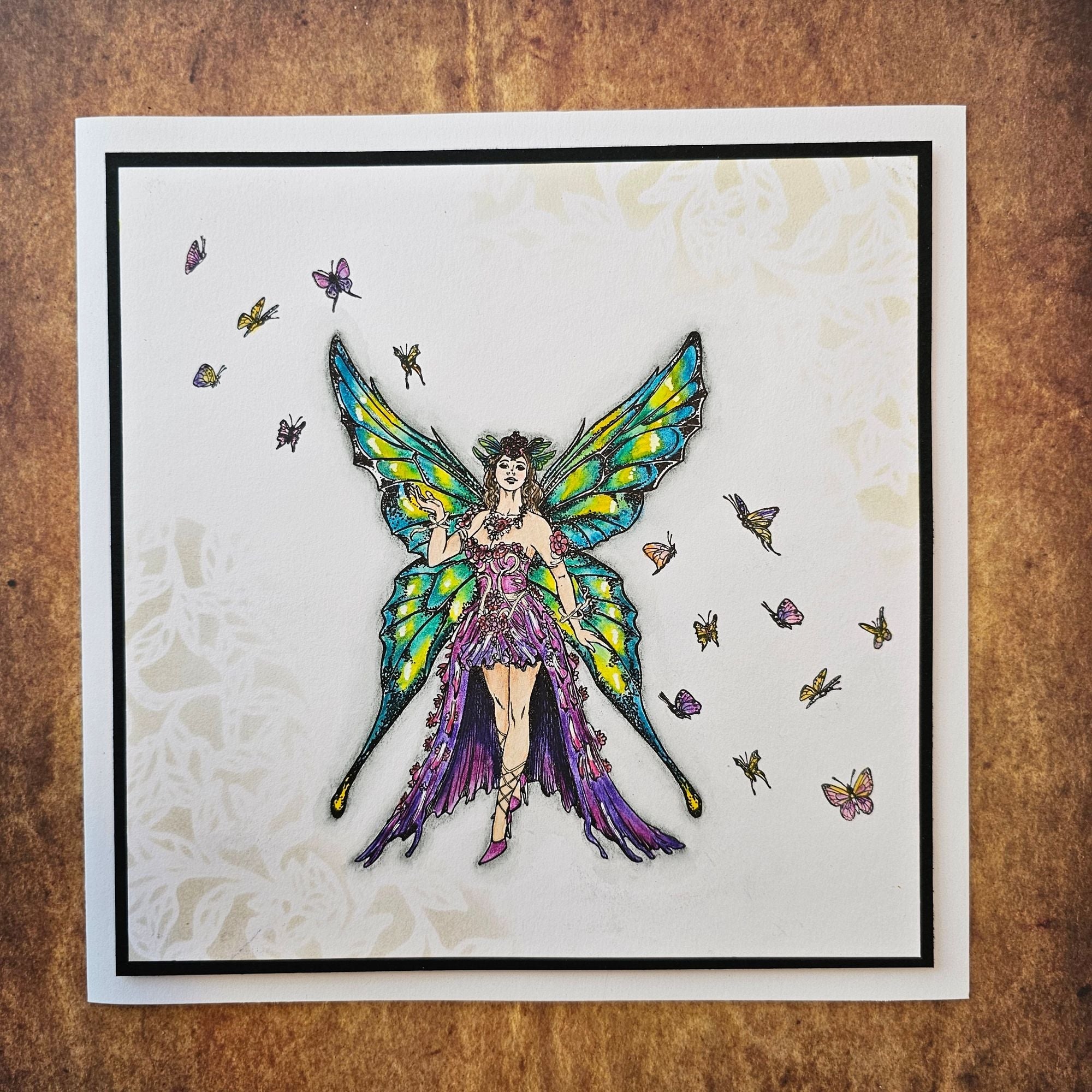 AALL & Create Fairy Queen Of Hearts A6 Clear Stamps 1101 butterflies