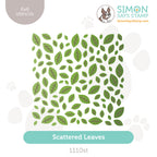 Simon Says Stamp Set of 2 Stencils Scattered Leaves 1110st Beautiful Moments
