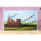 AALL & Create Loco London A6 Clear Stamps 1111 train