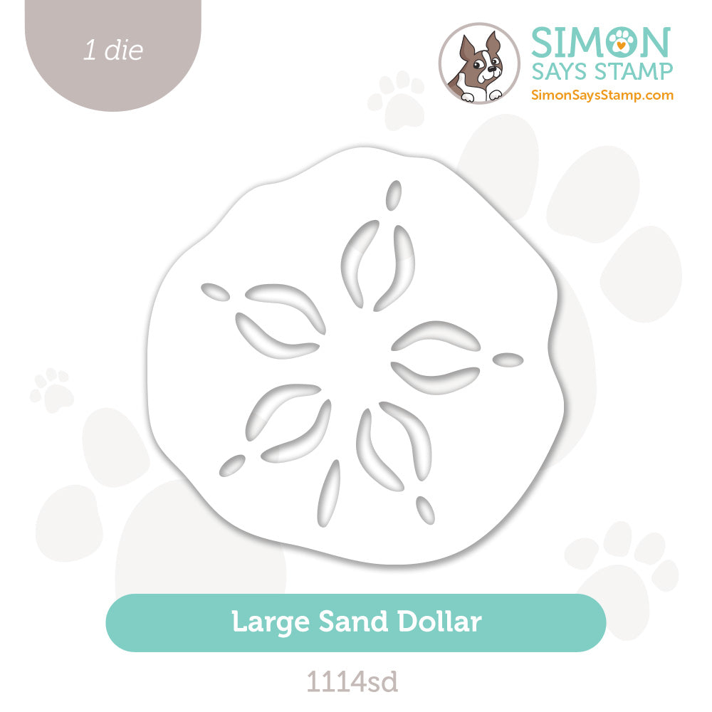 Simon Says Stamp Large Sand Dollar Wafer Die 1114sd Sunny Vibes