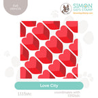Simon Says Stamp Stencils Love City 1115stc Heart to Heart
