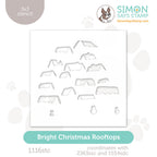 Simon Says Stamp Stencil Bright Christmas Rooftops 1116stc