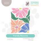 Simon Says Stamp Set of 3 Stencils Friendly Blossoms 1117stc In My Heart