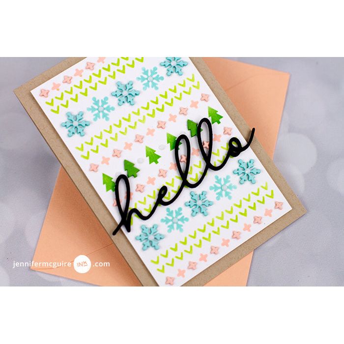 PREORDER Concord & 9th Knitting Together Clear Stamp Set 11931 hello | color-code:ALT01