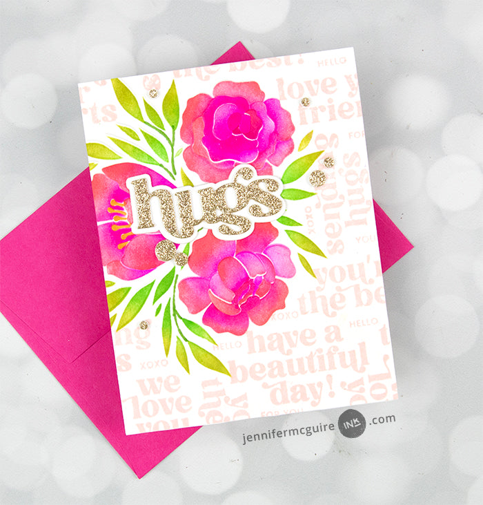 Altenew Classic Greetings Clear Stamps alt8470 hugs | color-code:ALT01