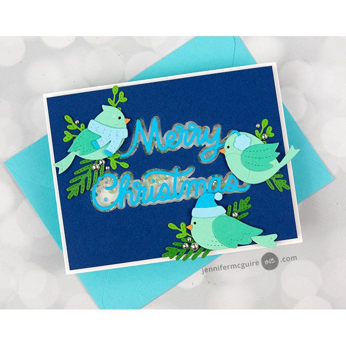 Pretty Pink Posh Holiday Birds Dies merry christmas | color-code:ALT03