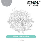 Simon Says Stamp Shaker Balls White 1126ws