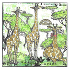 AALL & Create Giraffe's Paradise A7 Clear Stamps 1128 garden