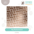 Simon Says Stamp Stencil Big BasketWeave 1129st In My Heart