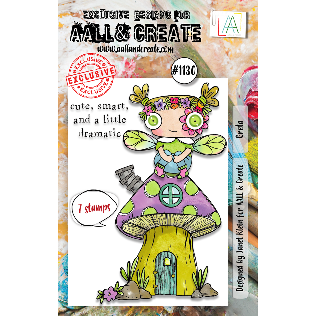 AALL & Create Greta A7 Clear Stamps 1130
