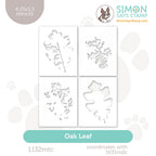 Simon Says Stamp Set of 4 Stencils Oak Leaf 1132mtc Every Happiness