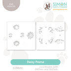 Simon Says Stamp Set of 2 Stencils Daisy Frame 1138stc Every Happiness