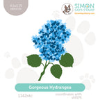 Simon Says Stamp Set of 4 Stencils Gorgeous Hydrangea 1142stc Always There