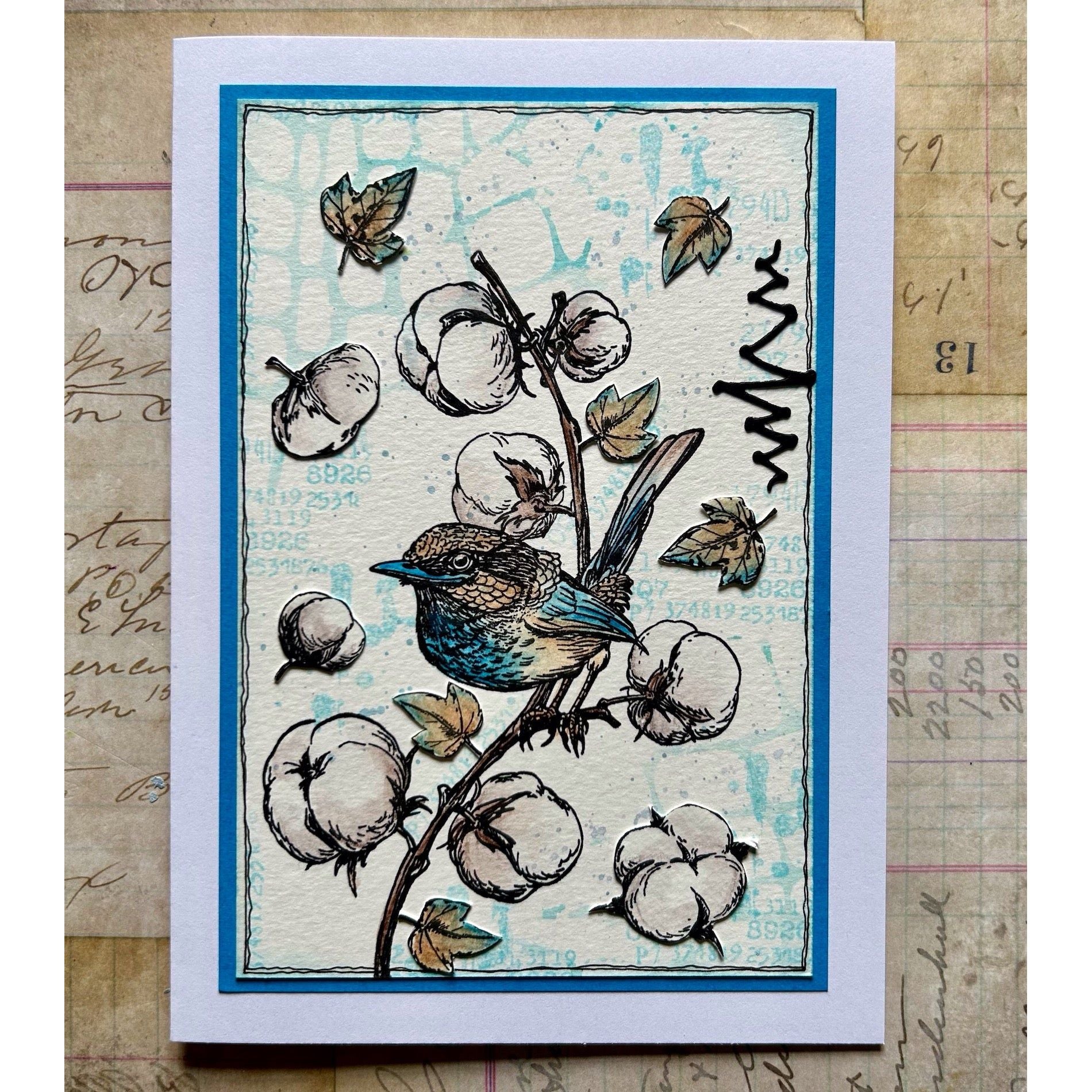 AALL & Create Cotton Twitterer A6 Clear Stamps 1147 bird on branch