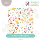 Simon Says Stamp Set of 4 Stencils Bellflower Blossoms 1148st Every Happiness