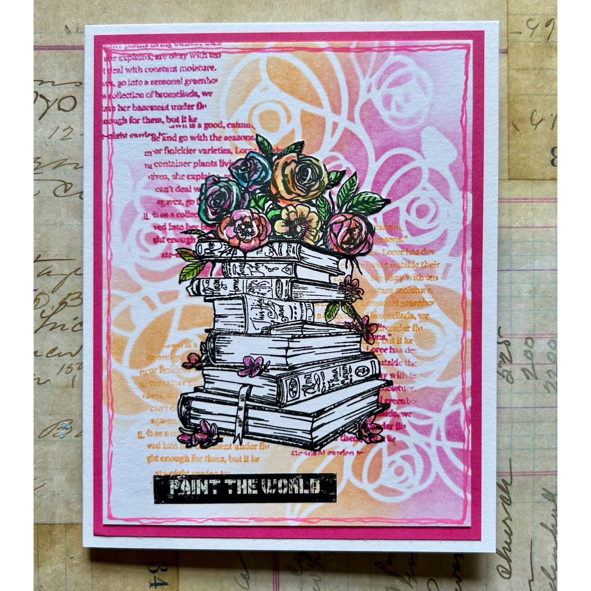 AALL & Create The Story Never Ends A7 Clear Stamp 1149 paint the world