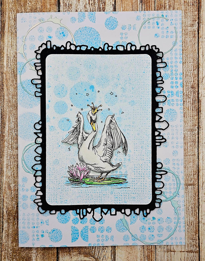 AALL & Create The Swan King A7 Clear Stamp 1152 crown