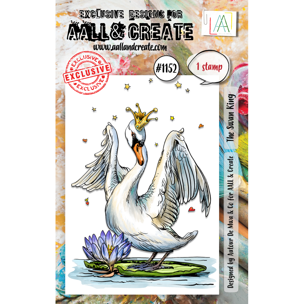 AALL & Create The Swan King A7 Clear Stamp 1152