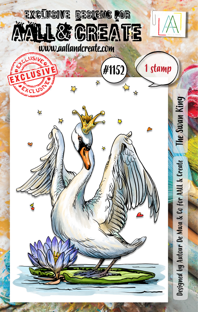 AALL & Create The Swan King A7 Clear Stamp 1152
