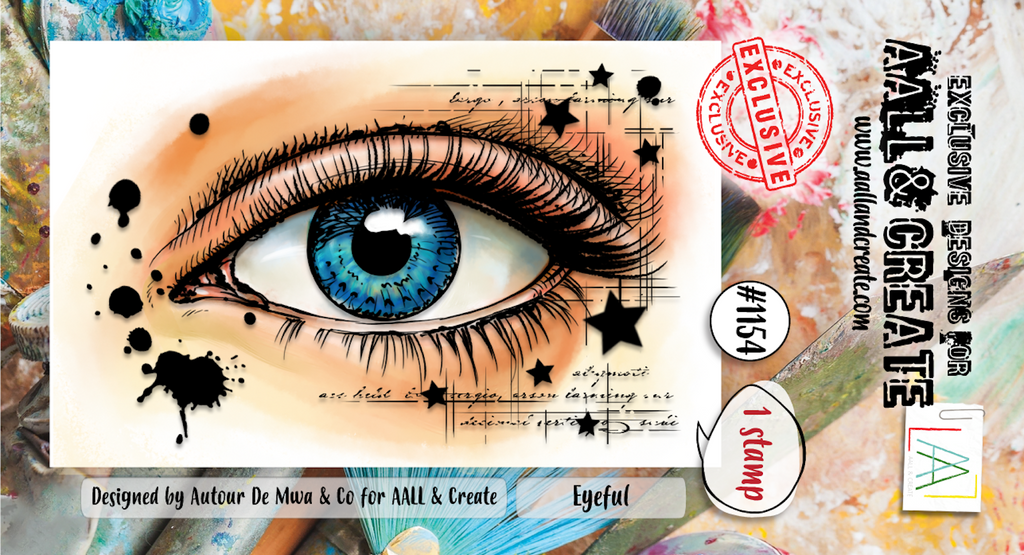 AALL & Create Eyeful A8 Clear Stamps 1154