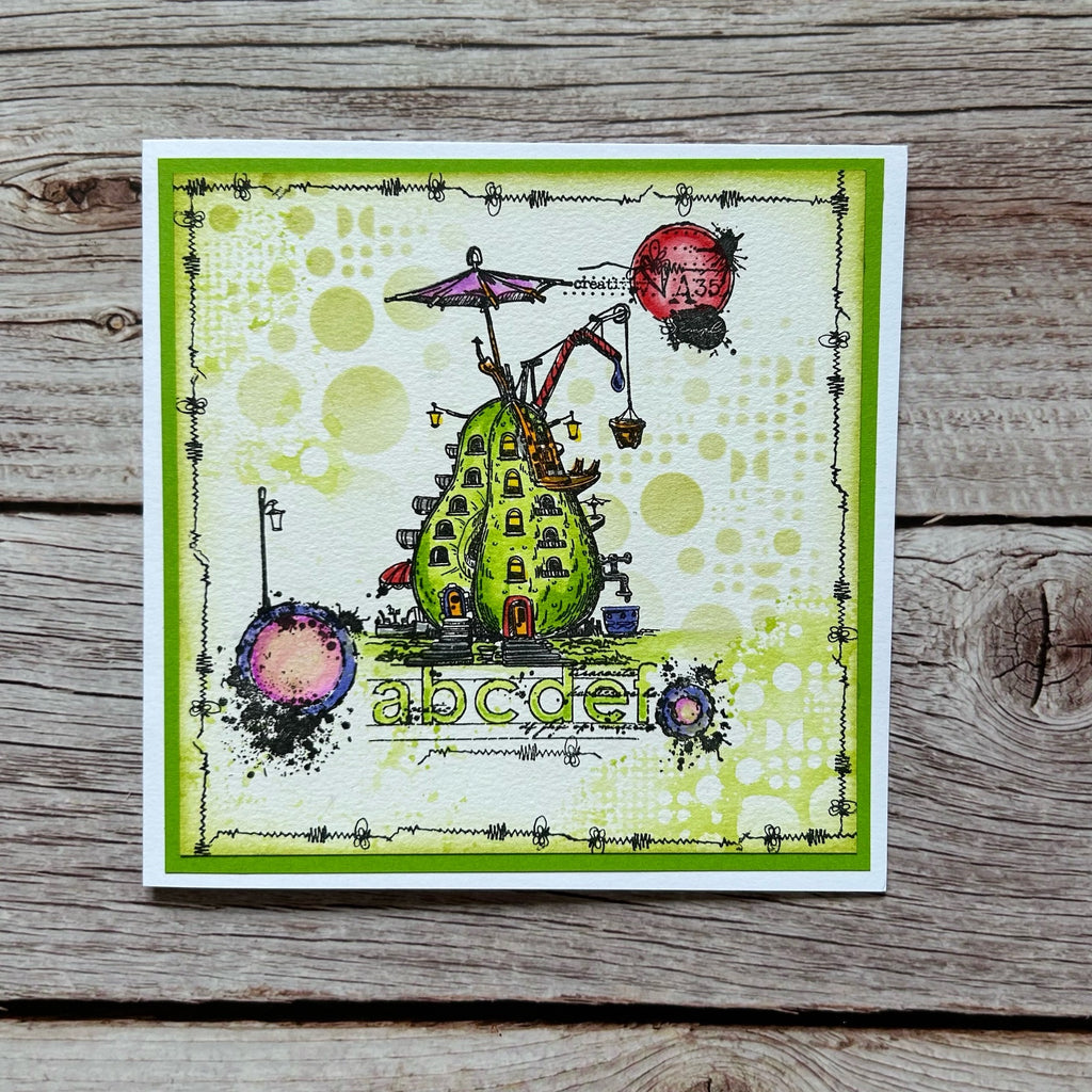 AALL & Create ABC CBA! A8 Clear Stamps 1155 pear