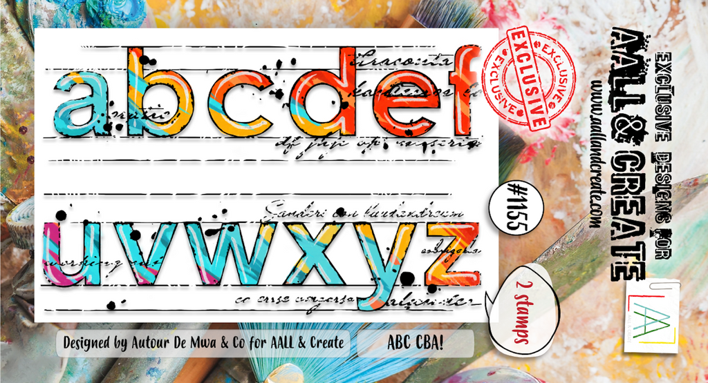 AALL & Create ABC CBA! A8 Clear Stamps 1155