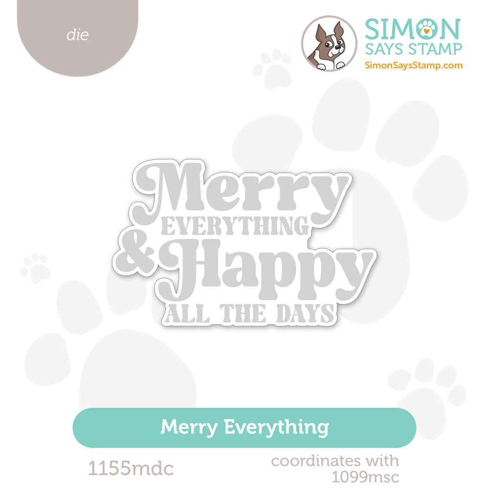 Simon Says Stamp Merry Everything Wafer Dies 1155mdc Sweet Wishes