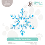 Simon Says Stamp Set of 6 Stencils Fractile Snowflake 1156mtc Stamptember
