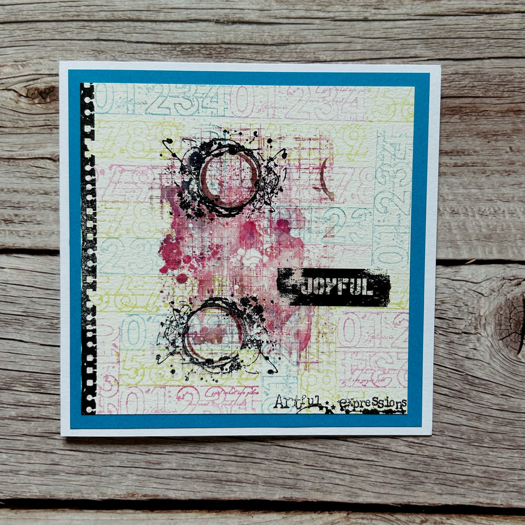 AALL & Create Shredz A8 Clear Stamps 1157 joyful