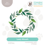 Simon Says Stamp Stencil Leafy Wreath 1157stc Sending Cheer
