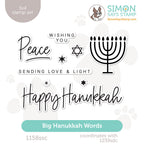 Simon Says Clear Stamps Big Hanukkah Words 1158ssc DieCember