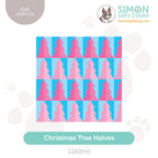 Simon Says Stamp Set of 4 Stencils Christmas Tree Halves 1160mt Stamptember