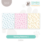 Simon Says Stamp Set of 3 Stencils Darling Patterns 1 1162st