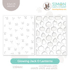 Simon Says Stamp Set of 2 Stencils Glowing Jack O Lanterns 1164stc