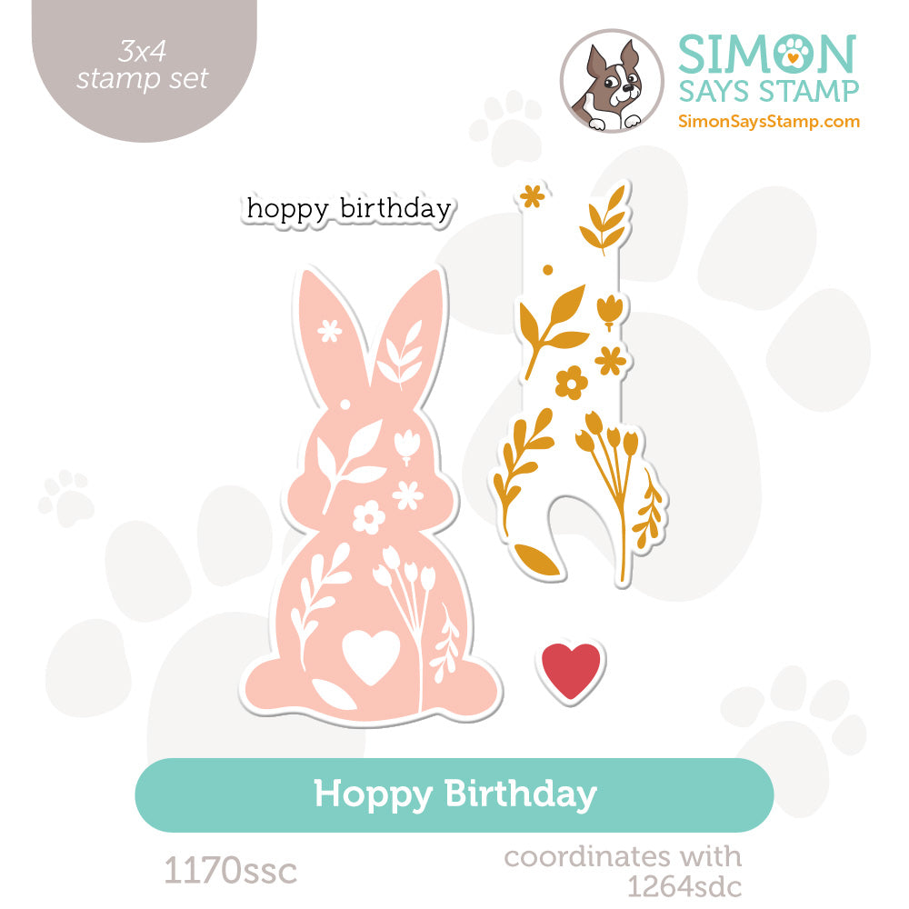 Simon Says Clear Stamps Hoppy Birthday 1170ssc Rain or Shine