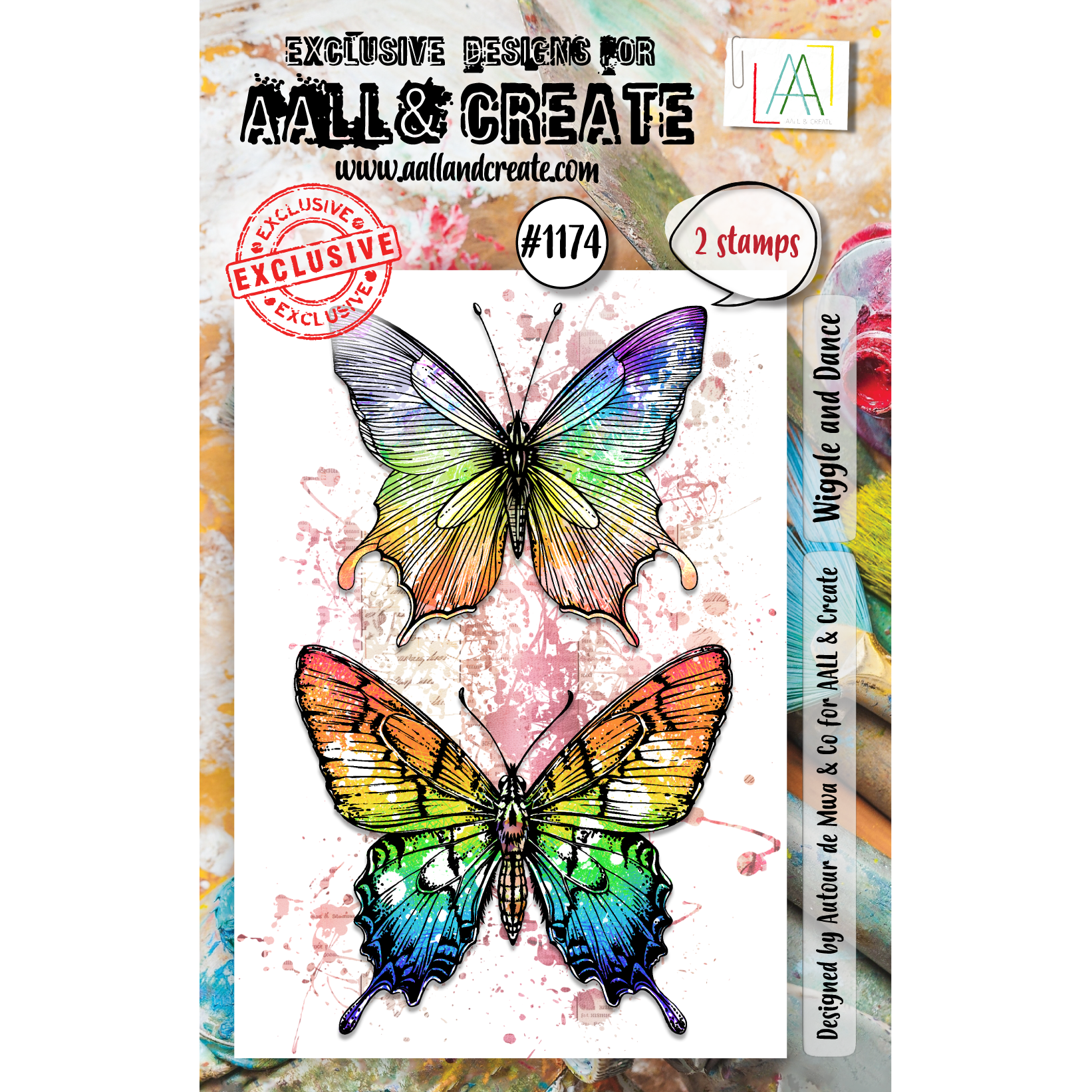 AALL & Create Wiggle & Dance A7 Clear Stamps 1174