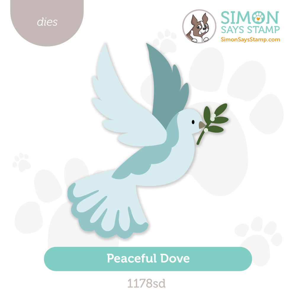 Simon Says Stamp Peaceful Dove Wafer Dies 1178sd Sweet Wishes