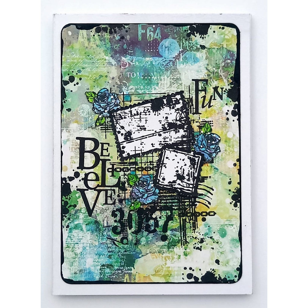AALL & Create Chain Framed A7 Clear Stamp 1180 believe