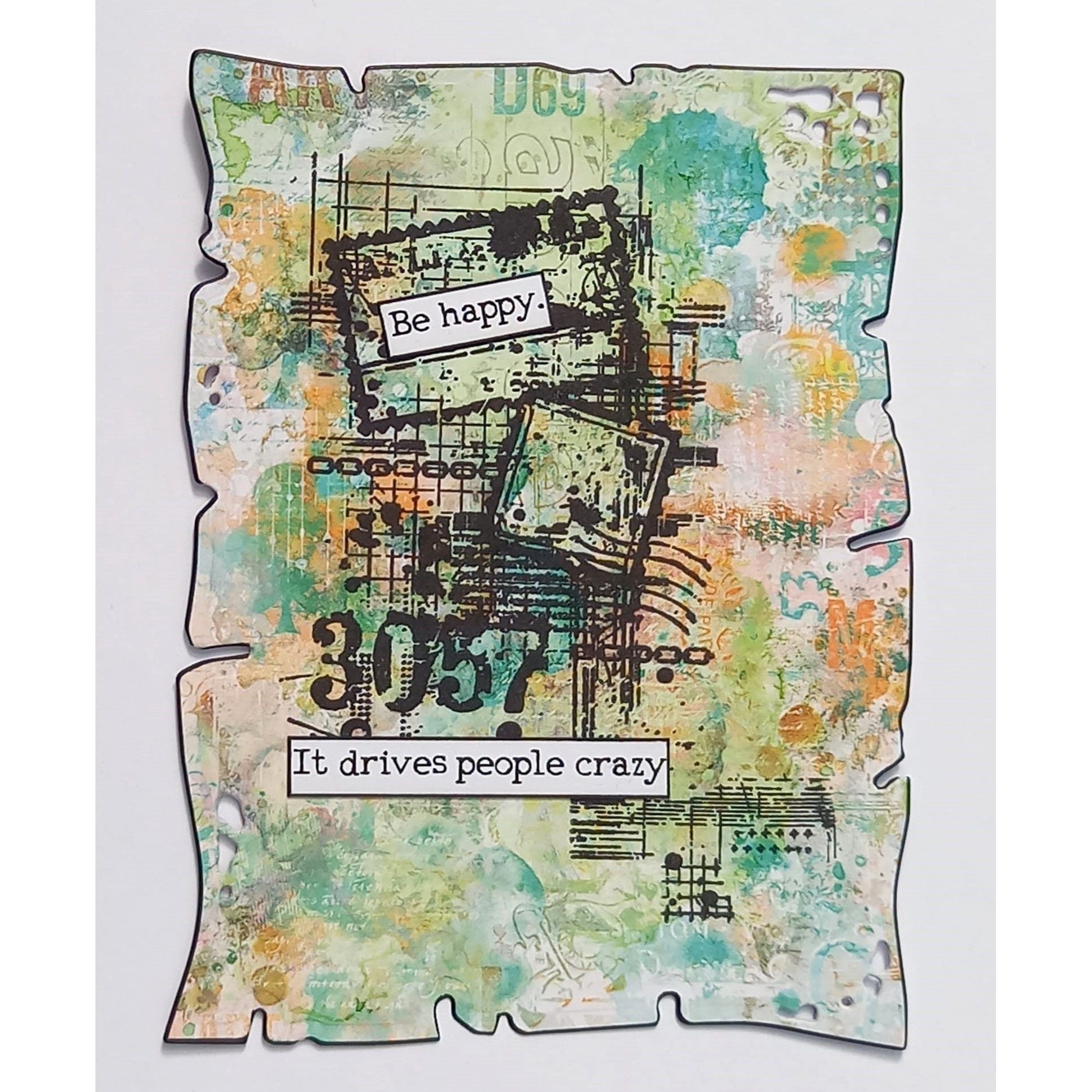 AALL & Create Chain Framed A7 Clear Stamp 1180 be happy