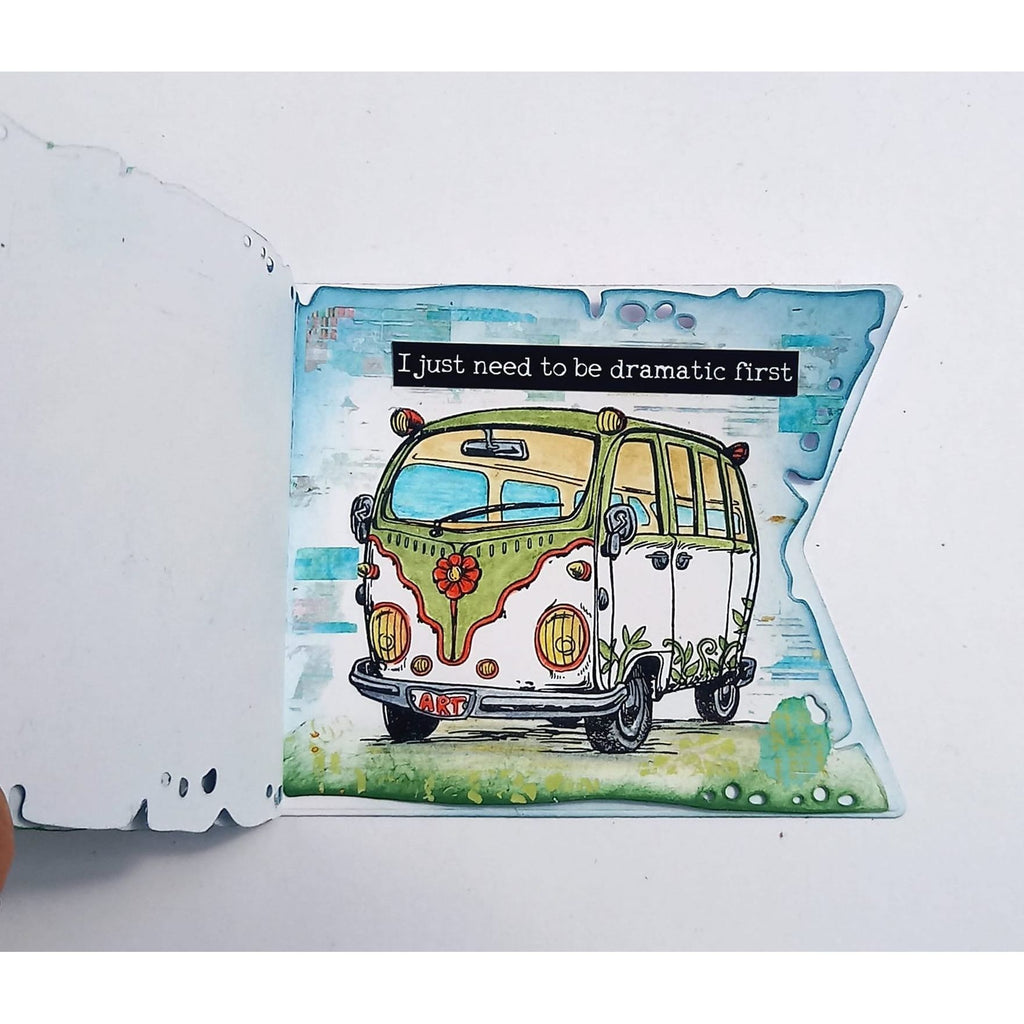 AALL & Create Babylon Camper A6 Clear Stamps 1184 i just need to be dramatic first