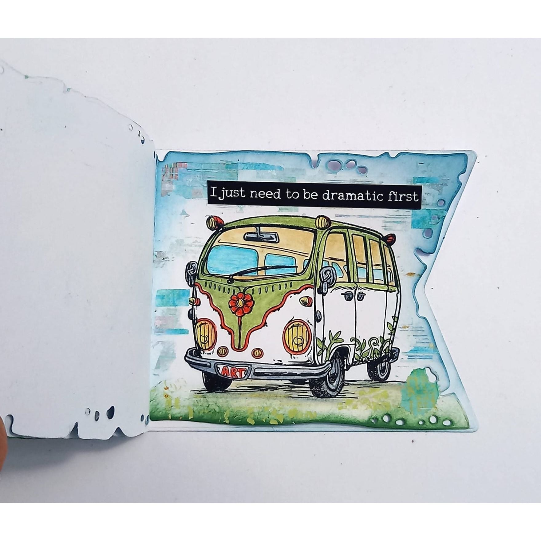 AALL & Create Babylon Camper A6 Clear Stamps 1184 i just need to be dramatic first
