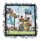 AALL & Create Beach Bikers A6 Clear Stamps 1185 fun